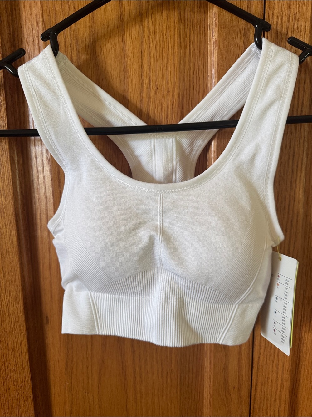 all in motion White Seamless Racerback Sports Bra
